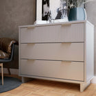 Manhattan Comfort Granville Modern 38" Dresser in Light Gray (3-Drawer)