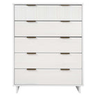 Manhattan Comfort Granville Modern 38" Chest in White (5-Drawer)