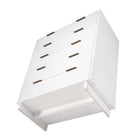 Manhattan Comfort Granville Modern 38" Chest in White (5-Drawer)