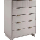 Manhattan Comfort Granville Modern 38" Chest in Light Gray (5-Drawer)
