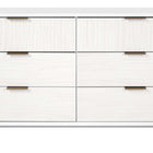 Manhattan Comfort Granville Modern 55" Dresser in White (6-Drawer)