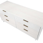 Manhattan Comfort Granville Modern 55" Dresser in White (6-Drawer)