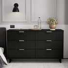 Manhattan Comfort Granville Modern 55" Dresser in Black (6-Drawer)