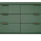 Manhattan Comfort Granville Modern 55" Dresser in Sage Green (6-Drawer)