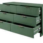 Manhattan Comfort Granville Modern 55" Dresser in Sage Green (6-Drawer)