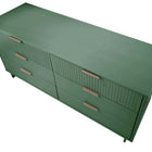 Manhattan Comfort Granville Modern 55" Dresser in Sage Green (6-Drawer)