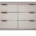 Manhattan Comfort Granville Modern 55" Dresser in Light Gray (6-Drawer)