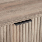 Manhattan Comfort Dumbo Modern 35" Fluted Dresser in Rustic Gray (3-Drawer)