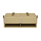 Manhattan Comfort Grace Modern 60" Dresser in Natural Oak (6-Drawer) - DR009-GNO
