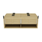 Manhattan Comfort Grace Modern 60" Dresser in Natural Oak (6-Drawer) - DR009-NO
