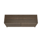 Manhattan Comfort Linda Modern 72" Dresser in Walnut Brown (6-Drawer)