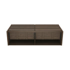 Manhattan Comfort Linda Modern 72" Dresser in Walnut Brown (6-Drawer)