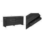 Manhattan Comfort Linda Modern 72" Dresser in Charcoal Gray (6-Drawer)