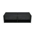 Manhattan Comfort Linda Modern 72" Dresser in Charcoal Gray (6-Drawer)