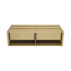 Manhattan Comfort Linda Modern 72" Dresser in Natural Oak (6-Drawer)