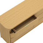 Manhattan Comfort Park Contemporary 68" Solid Wood Dresser in Natural (6-Drawer)