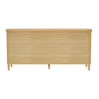 Manhattan Comfort Park Contemporary 68" Solid Wood Dresser in Natural (6-Drawer)