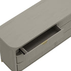 Manhattan Comfort Park Contemporary 68" Solid Wood Dresser in Gray (6-Drawer)