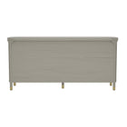 Manhattan Comfort Park Contemporary 68" Solid Wood Dresser in Gray (6-Drawer)