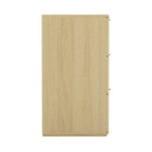 Manhattan Comfort Clive Mid-Century Modern 72" Dresser in Natural Oak and Gold (6-Drawer)