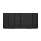 Manhattan Comfort Clive Mid-Century Modern 72" Dresser in Black and Gold (6-Drawer)