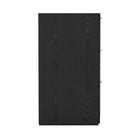 Manhattan Comfort Clive Mid-Century Modern 72" Dresser in Black and Gold (6-Drawer)