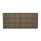 Manhattan Comfort Clive Mid-Century Modern 72" Dresser in Walnut Brown and Gold (6-Drawer)