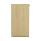 Manhattan Comfort Clive Mid-Century Modern 72" Dresser in Natural Oak (6-Drawer)