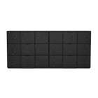 Manhattan Comfort Clive Mid-Century Modern 72" Dresser in Black (6-Drawer)