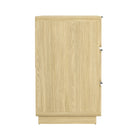 Manhattan Comfort Chrystie Contemporary Modern 60" Dresser in Natural (6-Drawer)