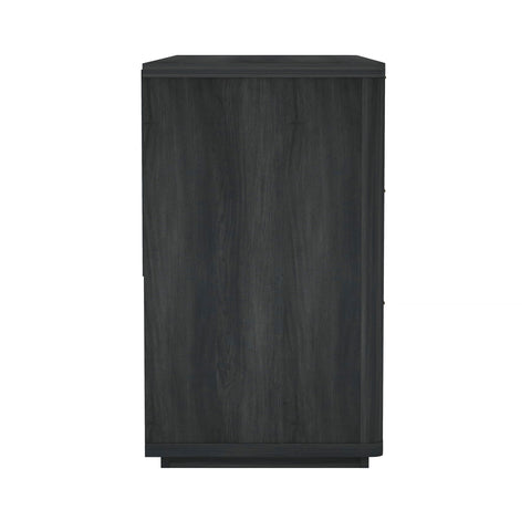 Manhattan Comfort Evalyn Modern 60" Dresser in Charcoal Gray (6-Drawer)