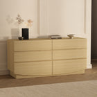 Manhattan Comfort Ardea Contemporary 72" Dresser in Natural Oak (6-Drawer)