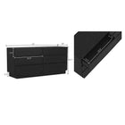 Manhattan Comfort Ardea Contemporary 72" Dresser in Black (6-Drawer)