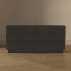 Manhattan Comfort Ardea Contemporary 72" Dresser in Black (6-Drawer)