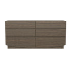 Manhattan Comfort Ardea Contemporary 72" Dresser in Walnut (6-Drawer)