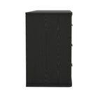 Manhattan Comfort Clifford Traditional Dresser in Black (6-Drawer)