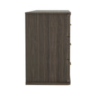 Manhattan Comfort Clifford Traditional Dresser in Walnut (6-Drawer)