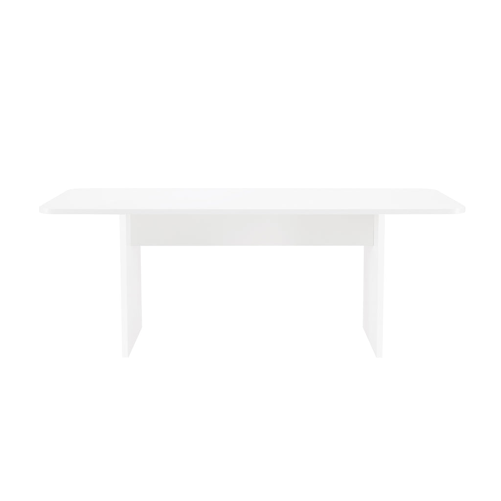 Manhattan Comfort Ella Modern 79" Dining Table in White
