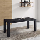 Manhattan Comfort Rockaway Modern Industry Chic 71" Dining Table in Black