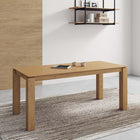 Manhattan Comfort Rockaway Modern Industry Chic 71" Dining Table in Natural
