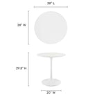 Modway Lippa 28" Round Wood Dining Table