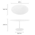 Modway Lippa 60" Oval Wood Dining Table