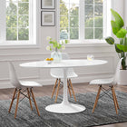 Modway Lippa 60" Oval Wood Dining Table