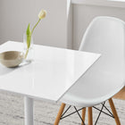 Modway Lippa 24" Square Wood Dining Table