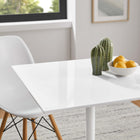 Modway Lippa 28" Square Wood Dining Table