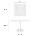 Modway Lippa 48" Square Wood Dining Table