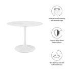 Modway Lippa 40" Round Faux Marble Dining Table