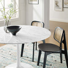 Modway Lippa 48" Round Faux Marble Dining Table
