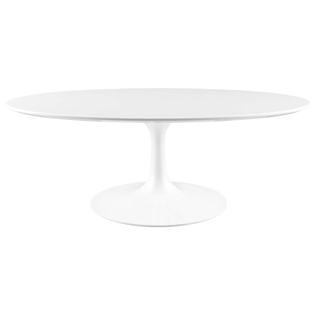 Modway Lippa 42" Oval Wood Coffee Table  