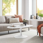 Modway Lippa 42" Oval Wood Coffee Table